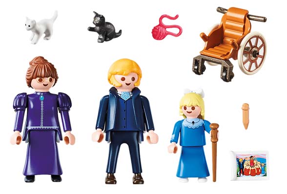 Playmobil nos ofrece este pack con clara, su padre y la señorita Rottenmeier